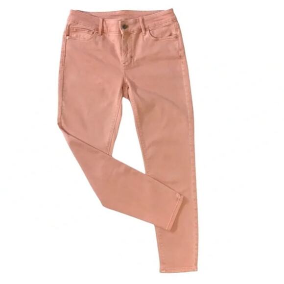 White House Black Market The Skinny Crop Coral Jeans – EUC Size 4 - Picture 3 of 6